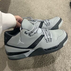 Jordan Kids Gray and Black Low-Top Athletic Sneakers